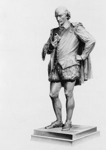William Shakespeare (1564-1616), después de la estatua de John Quincey Adams Ward en Central Park, Nueva York